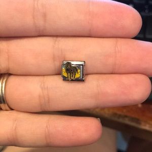 Italian Charm Bracelet Black Zebra Charm 🦓